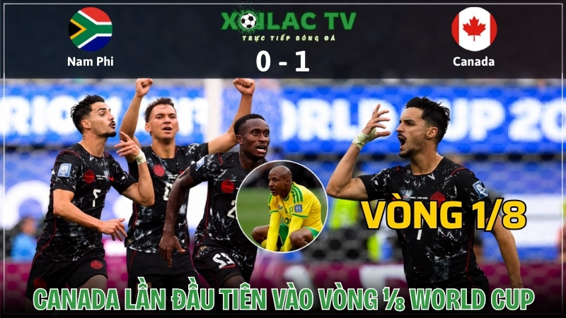 Canada lần đầu tiên vào vòng 1/8 World Cup