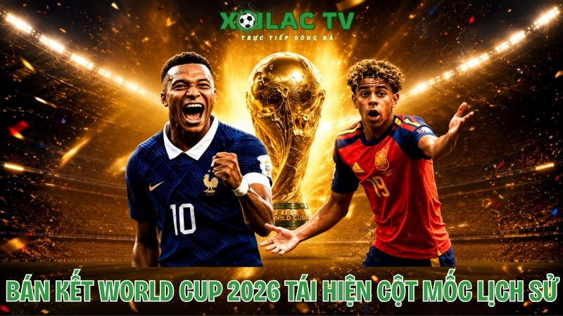 Bán kết World Cup 2026 tái hiện cột mốc lịch sử sau 36 năm