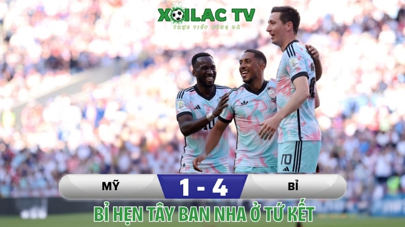 Bỉ hẹn Tây Ban Nha ở Tứ Kết